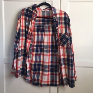 Plaid button down